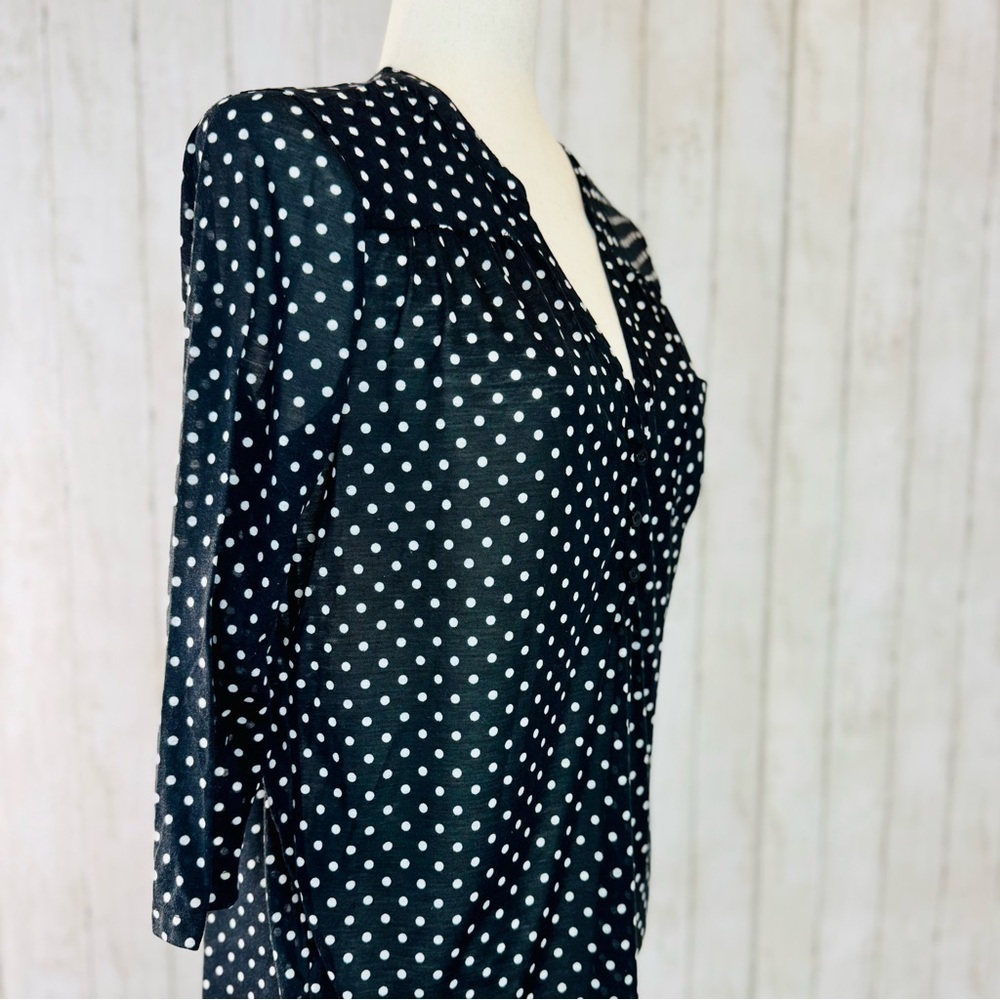 ✨ H&M Black & White Polka Dot Blouse (Size S) ✨ - Picture 6 of 11
